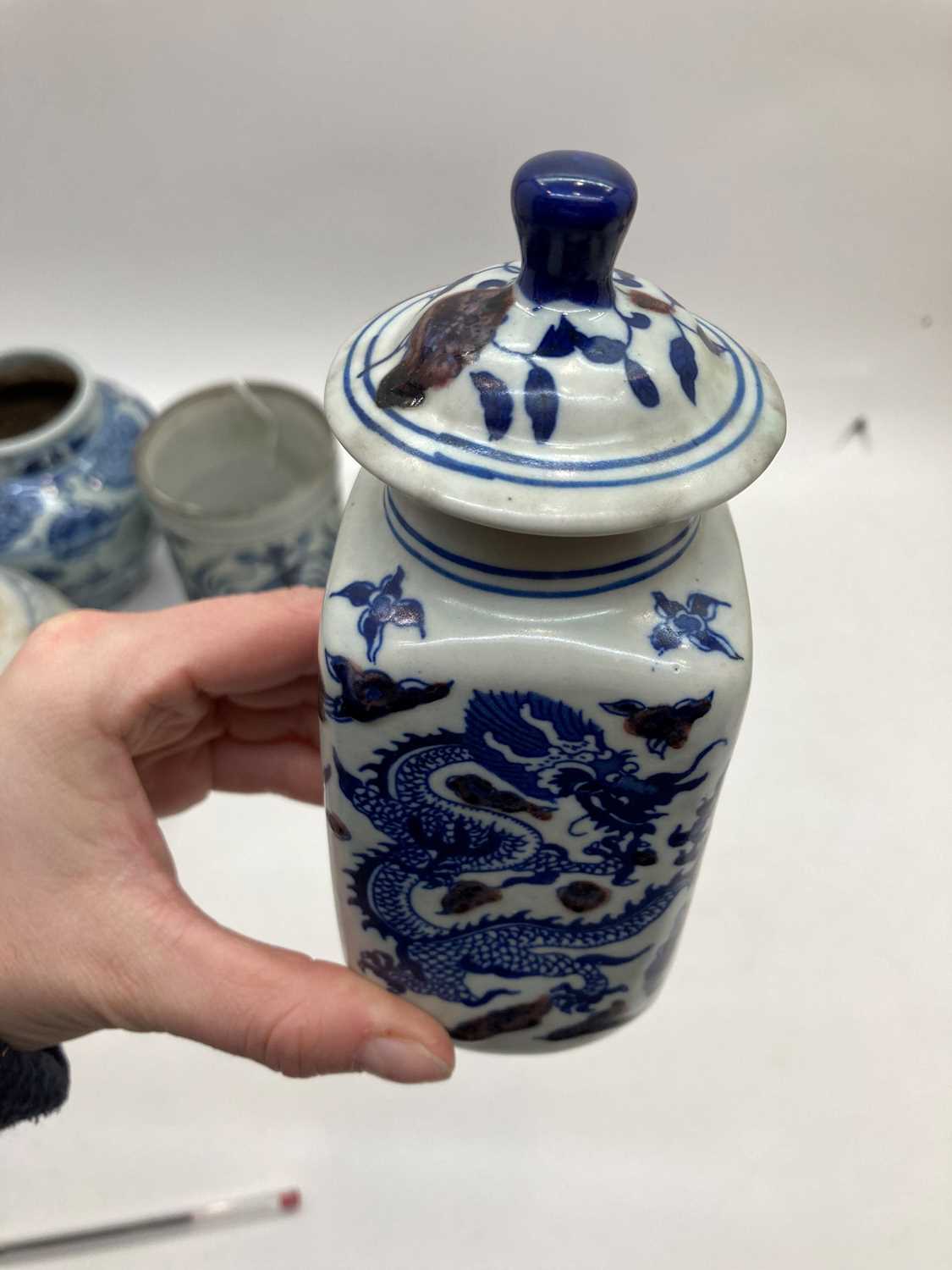 A collection of Chinese blue and white jars, - Image 25 of 46