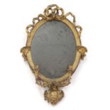 A gilt framed girandole,