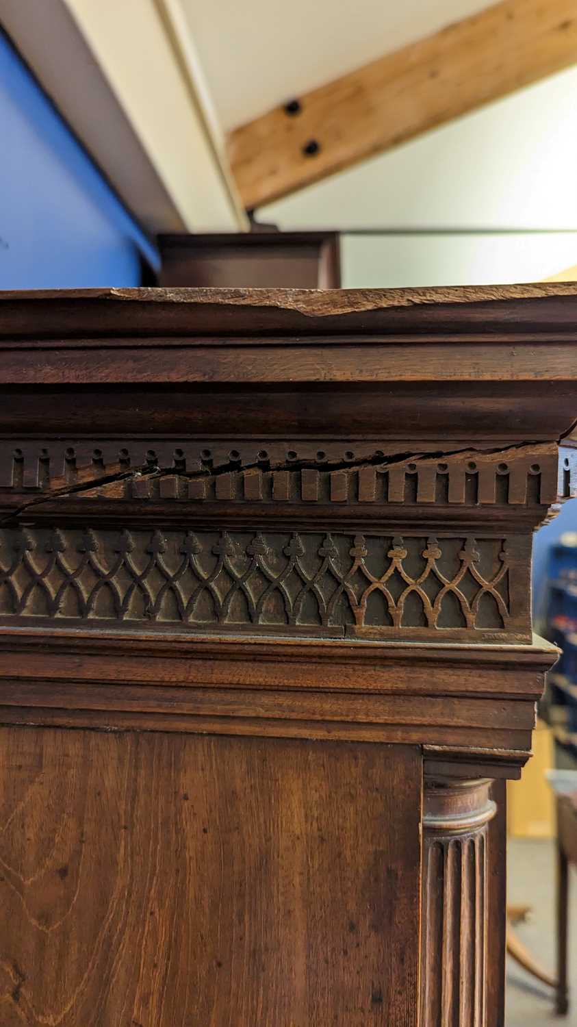 A George III mahogany chest on chest, - Image 11 of 34