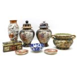 A collection of Japanese ceramics,