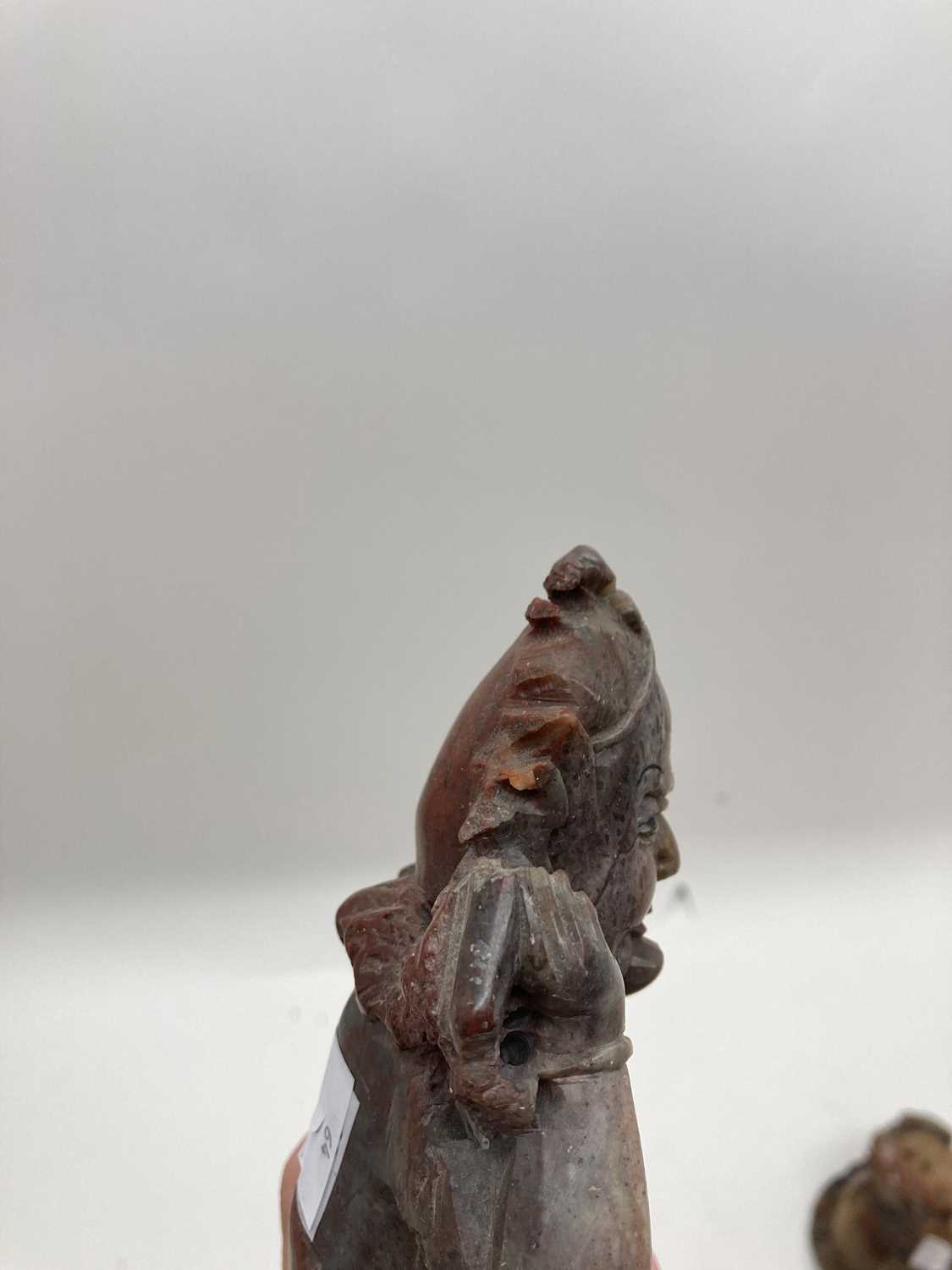 A Chinese soapstone carving, - Image 6 of 46
