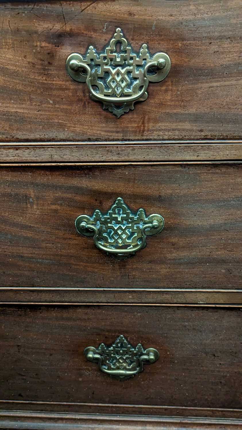 A George III mahogany chest on chest, - Image 27 of 34