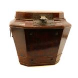 A Chinese bamboo lidded box,