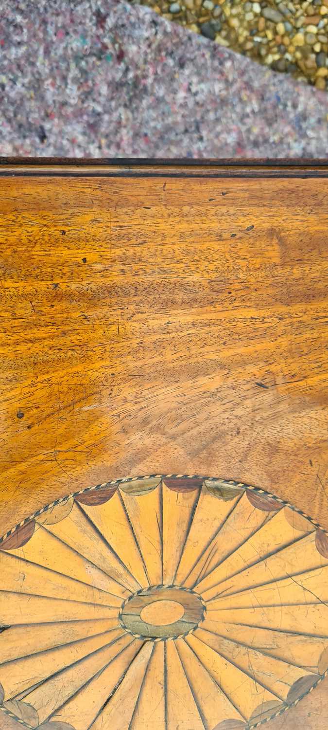 A George III mahogany inlaid and marquetry pembroke table - Image 10 of 14