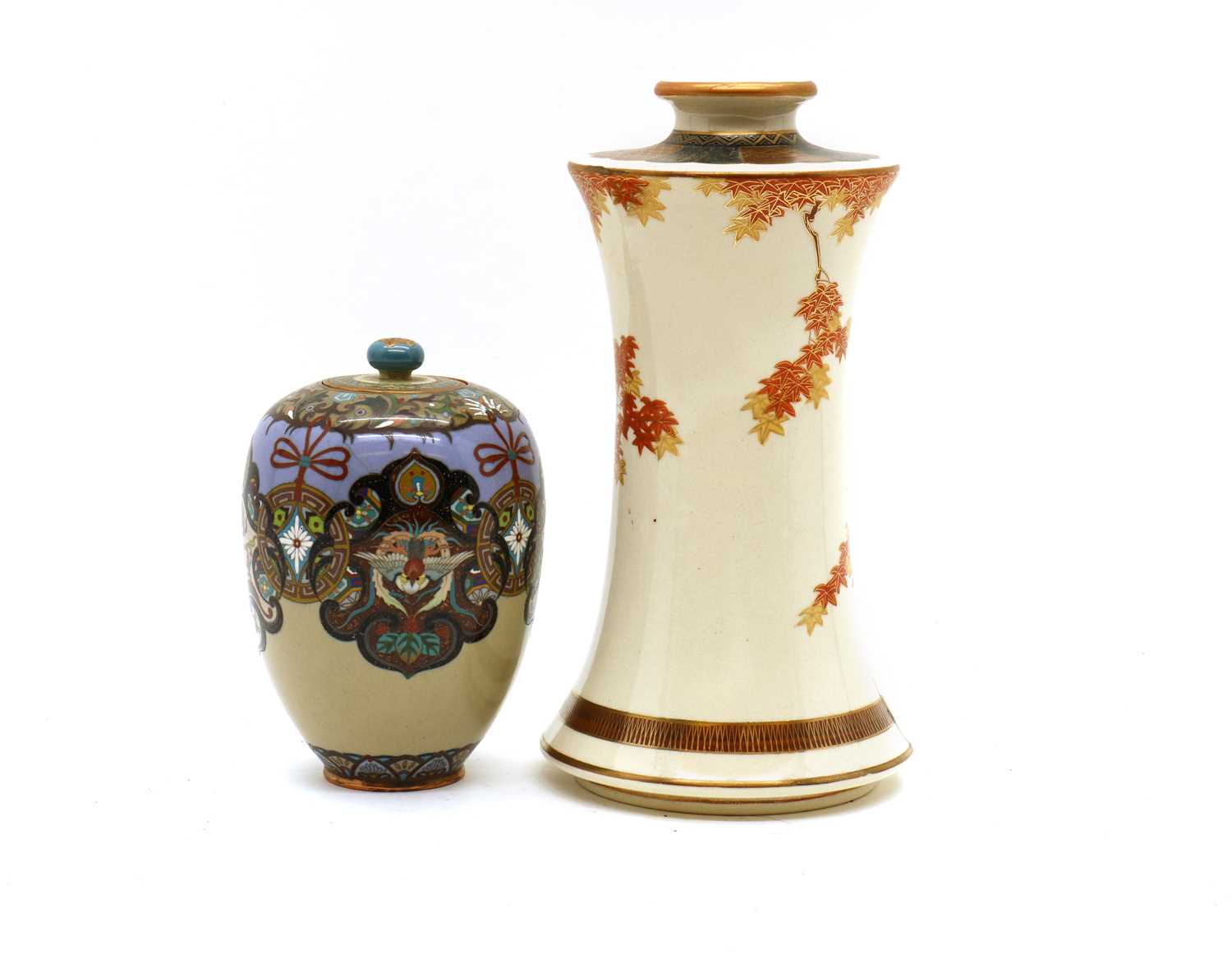 A Japanese Kutani vase, - Image 2 of 29