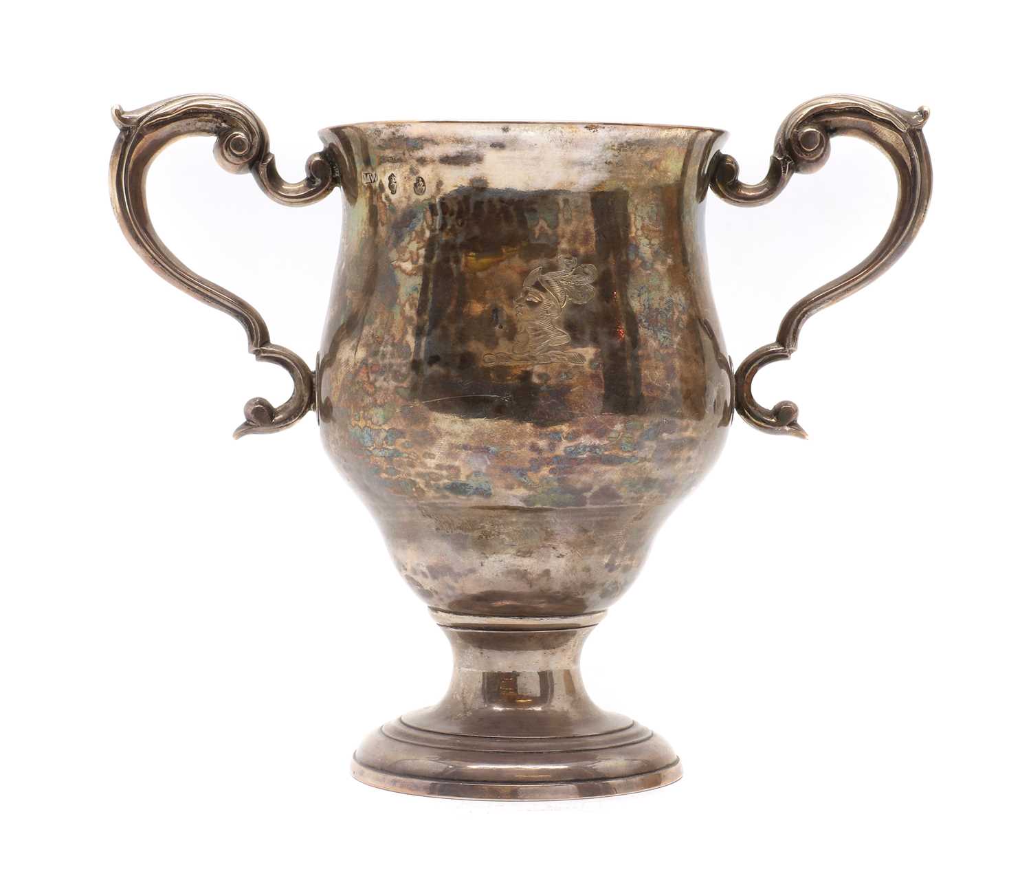 An Irish silver twin handled cup - Image 3 of 4