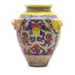 A Paolo Rubboli maiolica lustre vase,