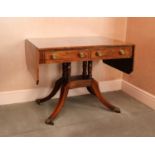 A George III mahogany sofa table,