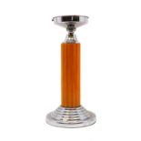 AN Art Deco chrome and Bakelite table lamp,