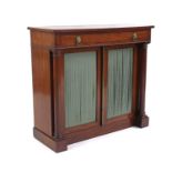 A Regency mahogany side cabinet,