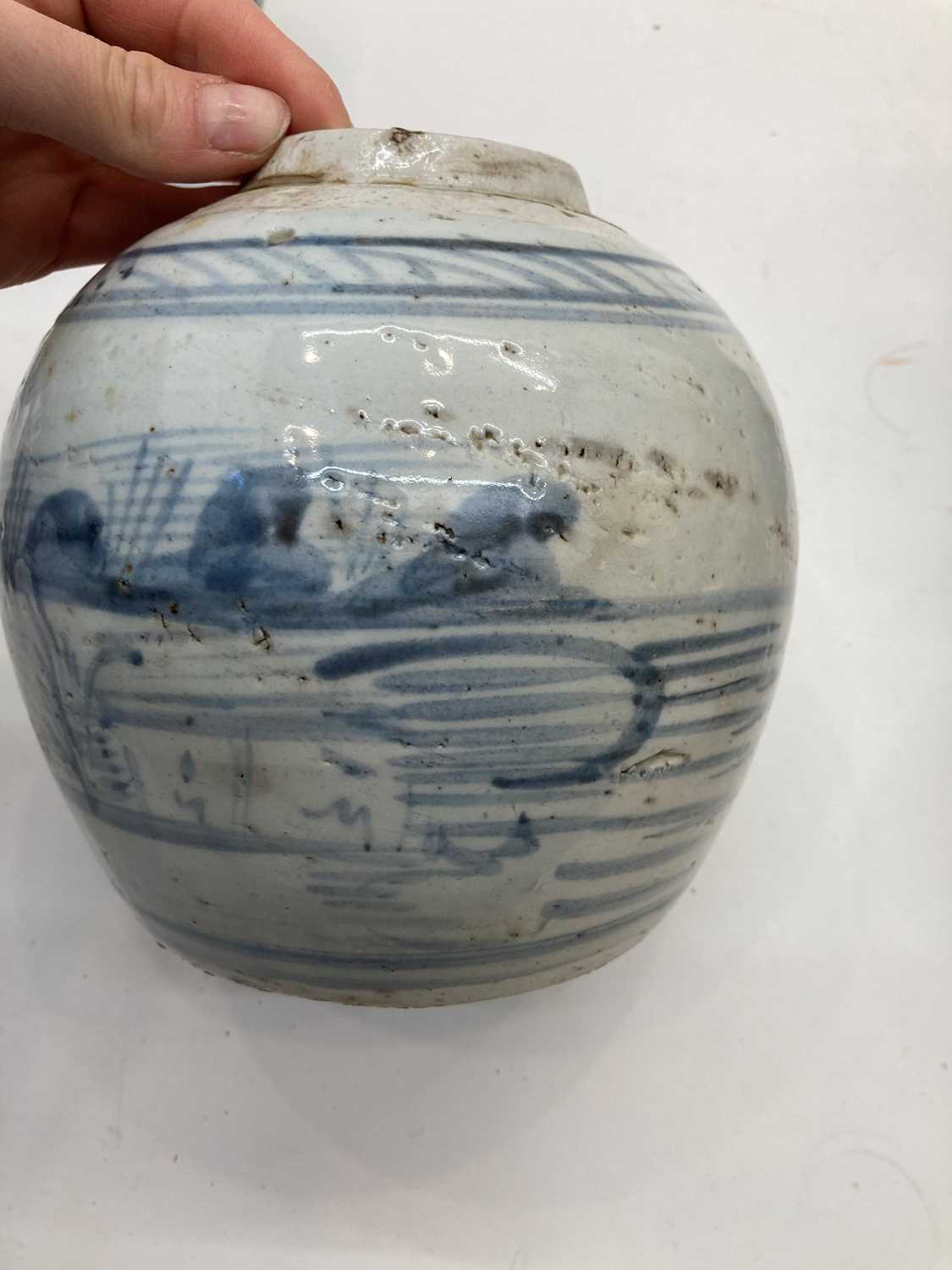 A collection of Chinese blue and white jars, - Image 9 of 46