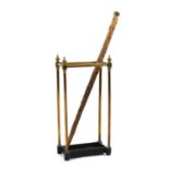 A brass stick stand,