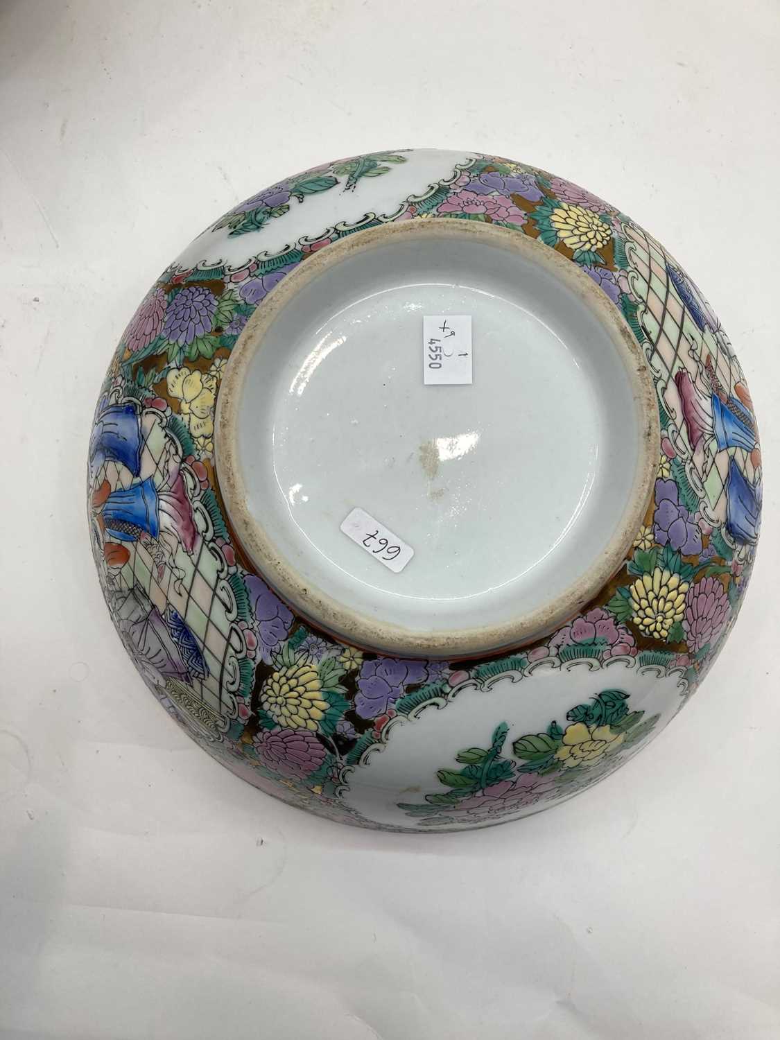 A collection of Chinese porcelain punch bowls, - Image 30 of 43
