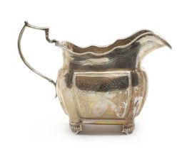 A George III Irish silver cream jug,