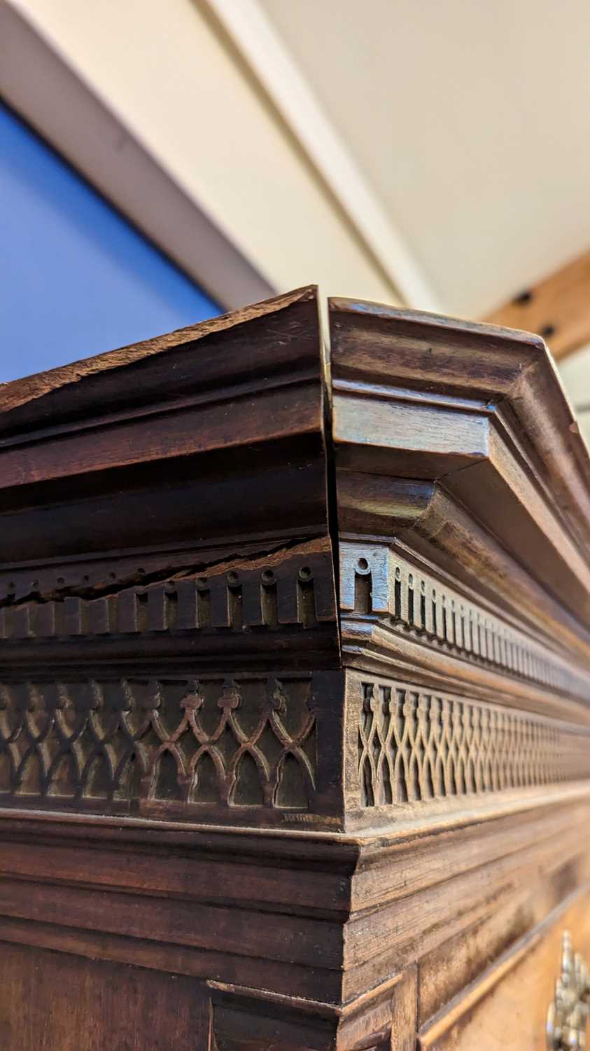 A George III mahogany chest on chest, - Image 6 of 34