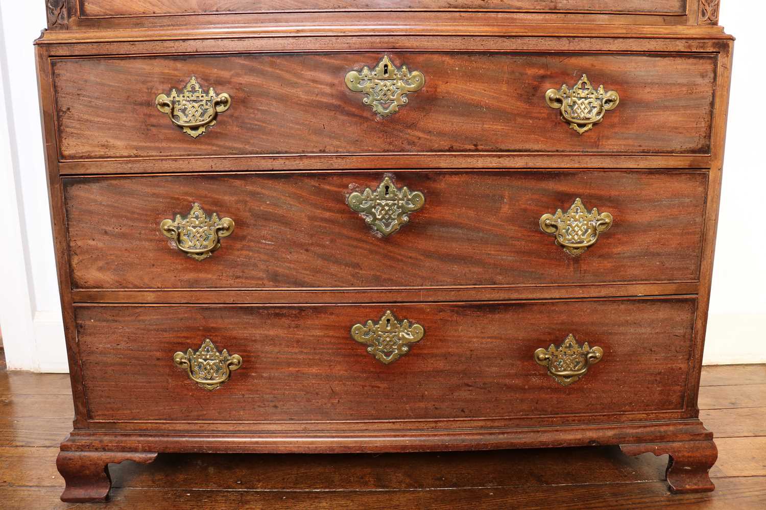 A George III mahogany chest on chest, - Image 2 of 34