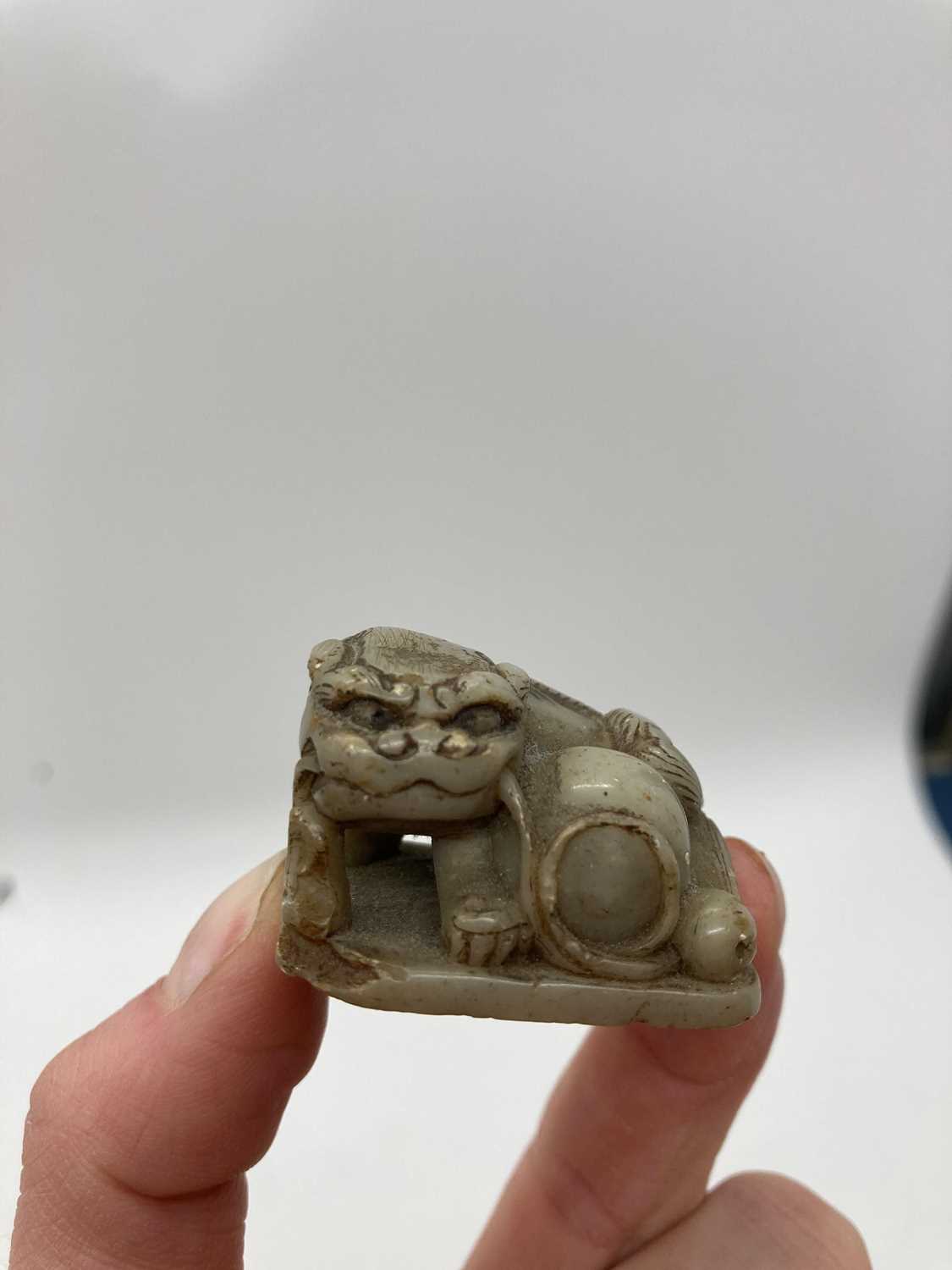 A Chinese soapstone carving, - Image 36 of 46