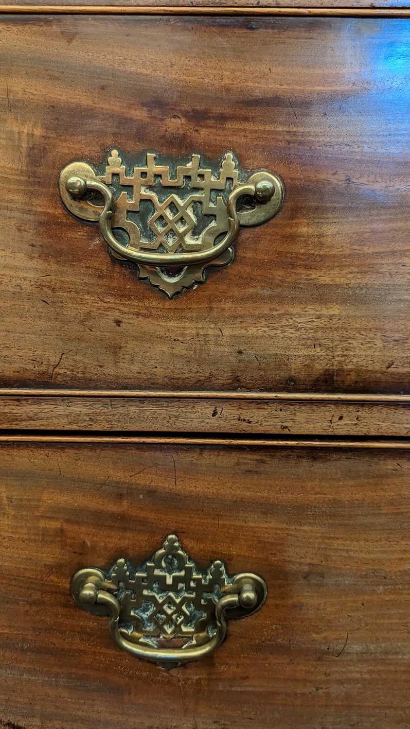 A George III mahogany chest on chest, - Image 14 of 34