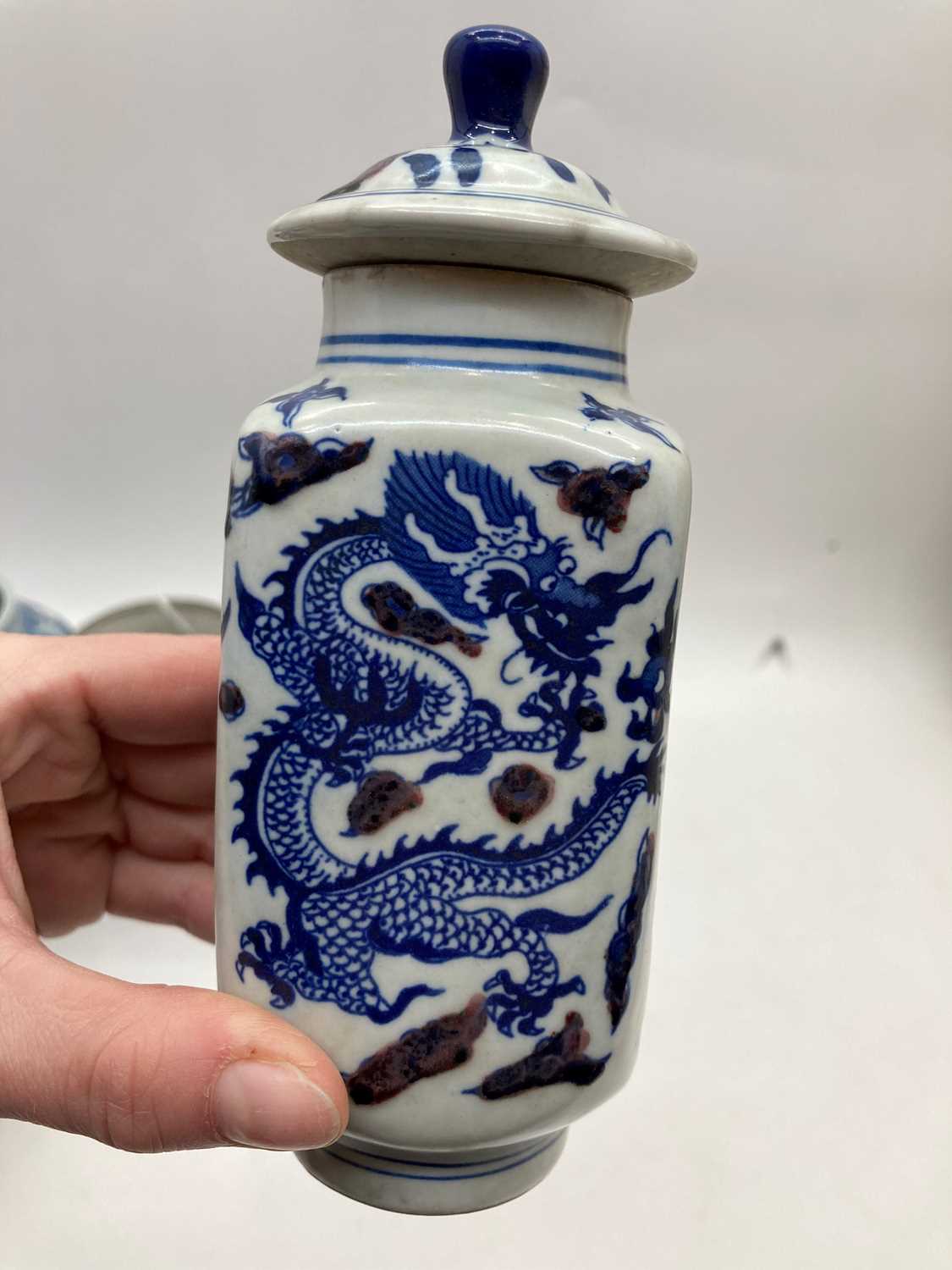A collection of Chinese blue and white jars, - Image 26 of 46