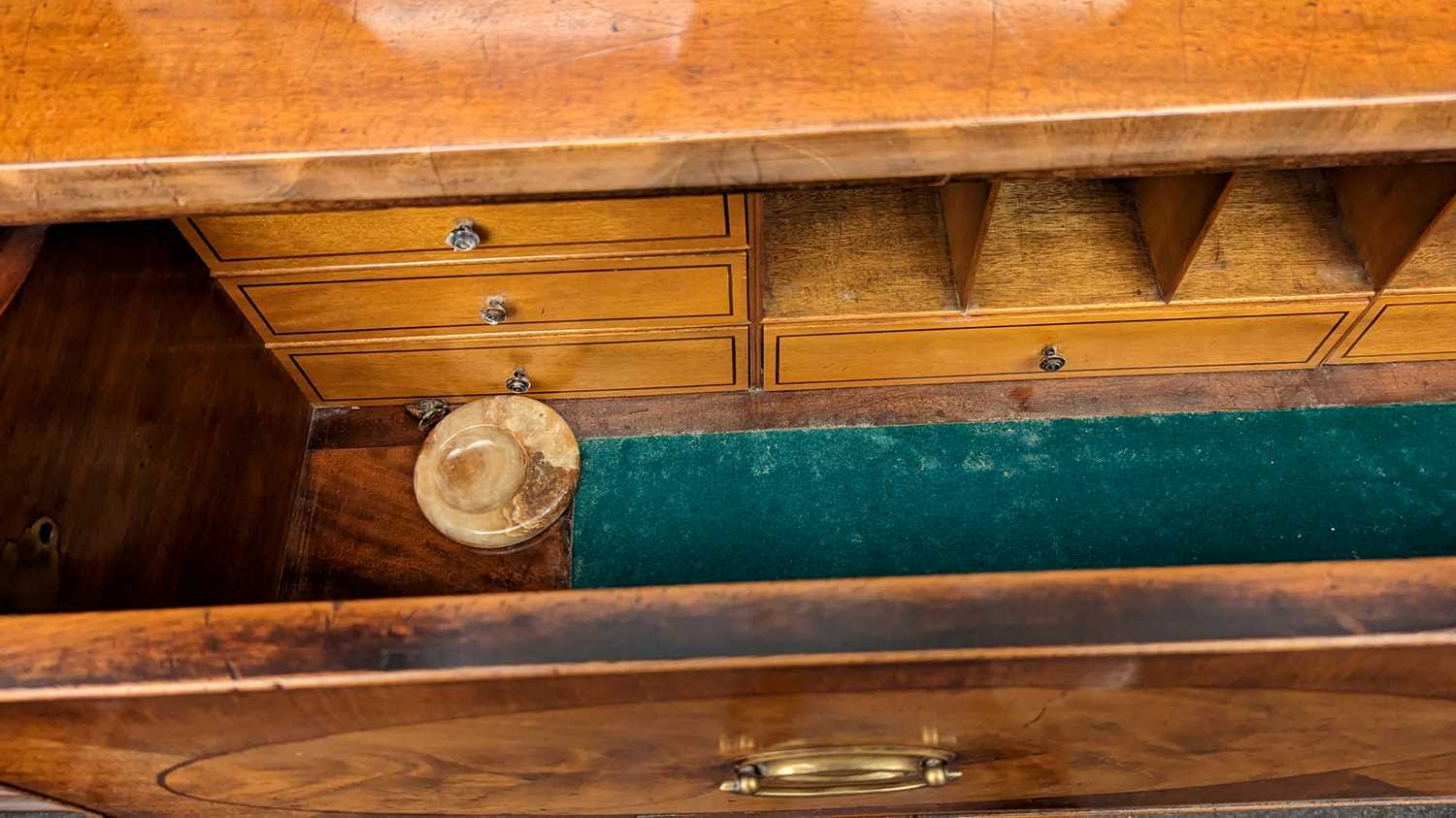 A George II mahogany secretaire bookcase, - Image 9 of 13