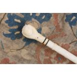 A marine ivory walking stick,