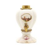 A Meissen porcelain spirit flask