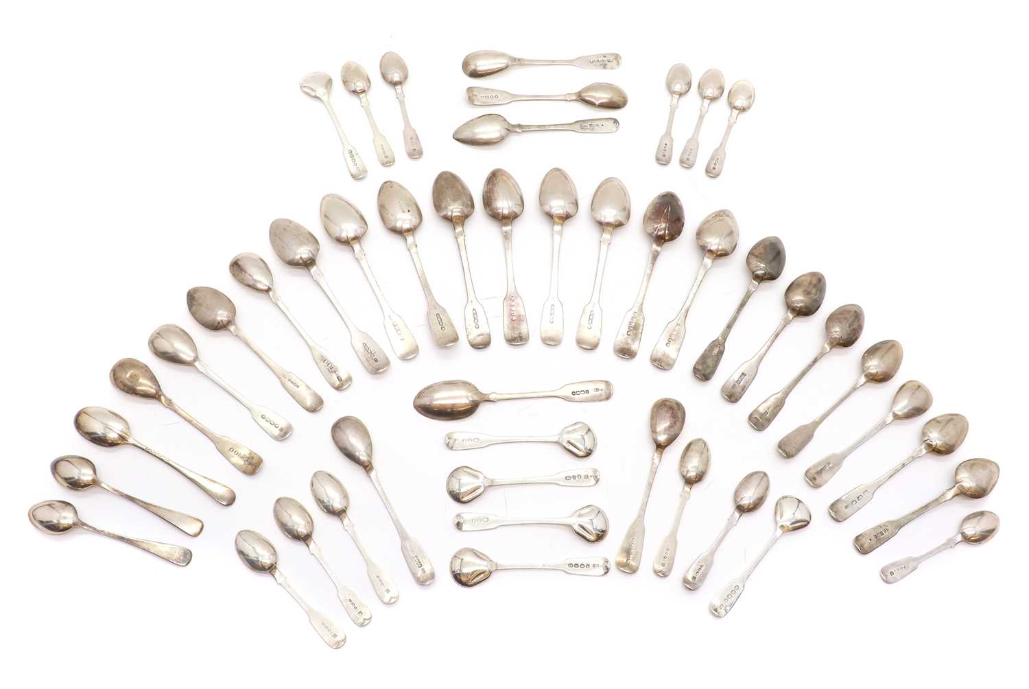 A collection of silver spoons - Image 2 of 2