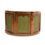 A Victorian walnut credenza