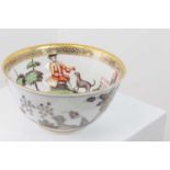 A Meissen porcelain Hausmalerei waste bowl,