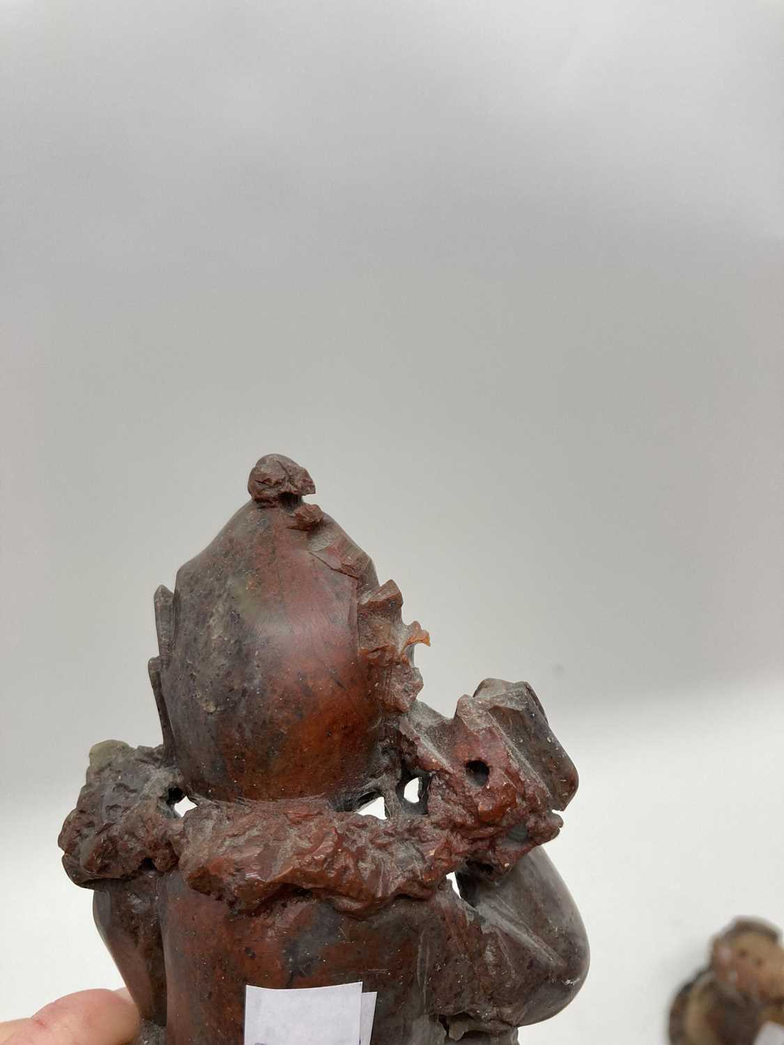 A Chinese soapstone carving, - Image 11 of 46