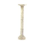 A marble column or jardiniere stand