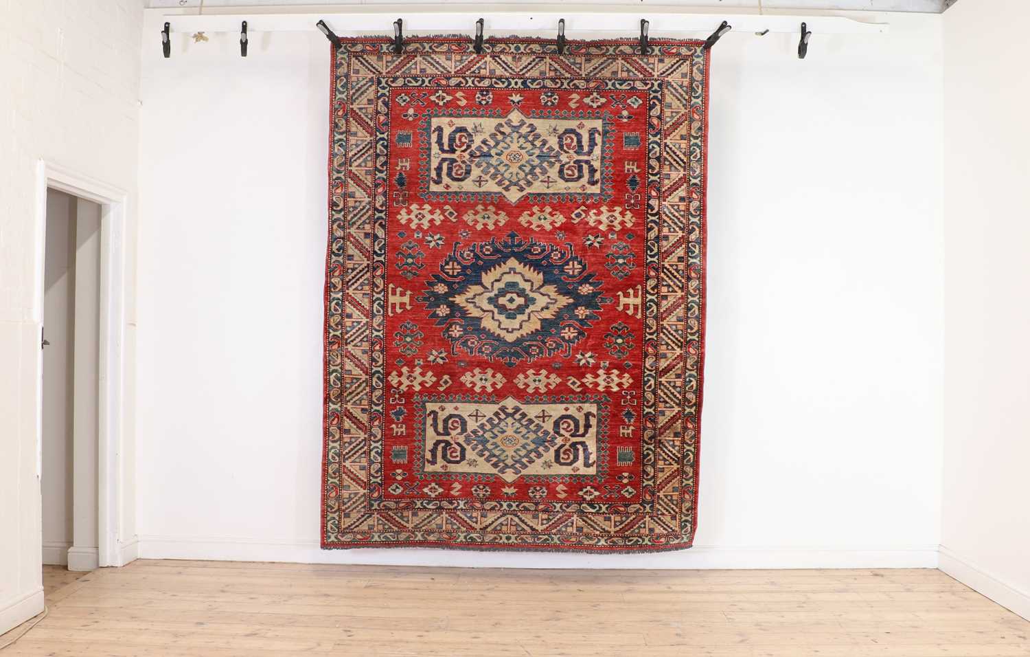 A Kazak rug