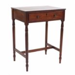 A Regency mahogany side table