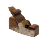 A Marples & Son brass steel and mahogany bullrose plane