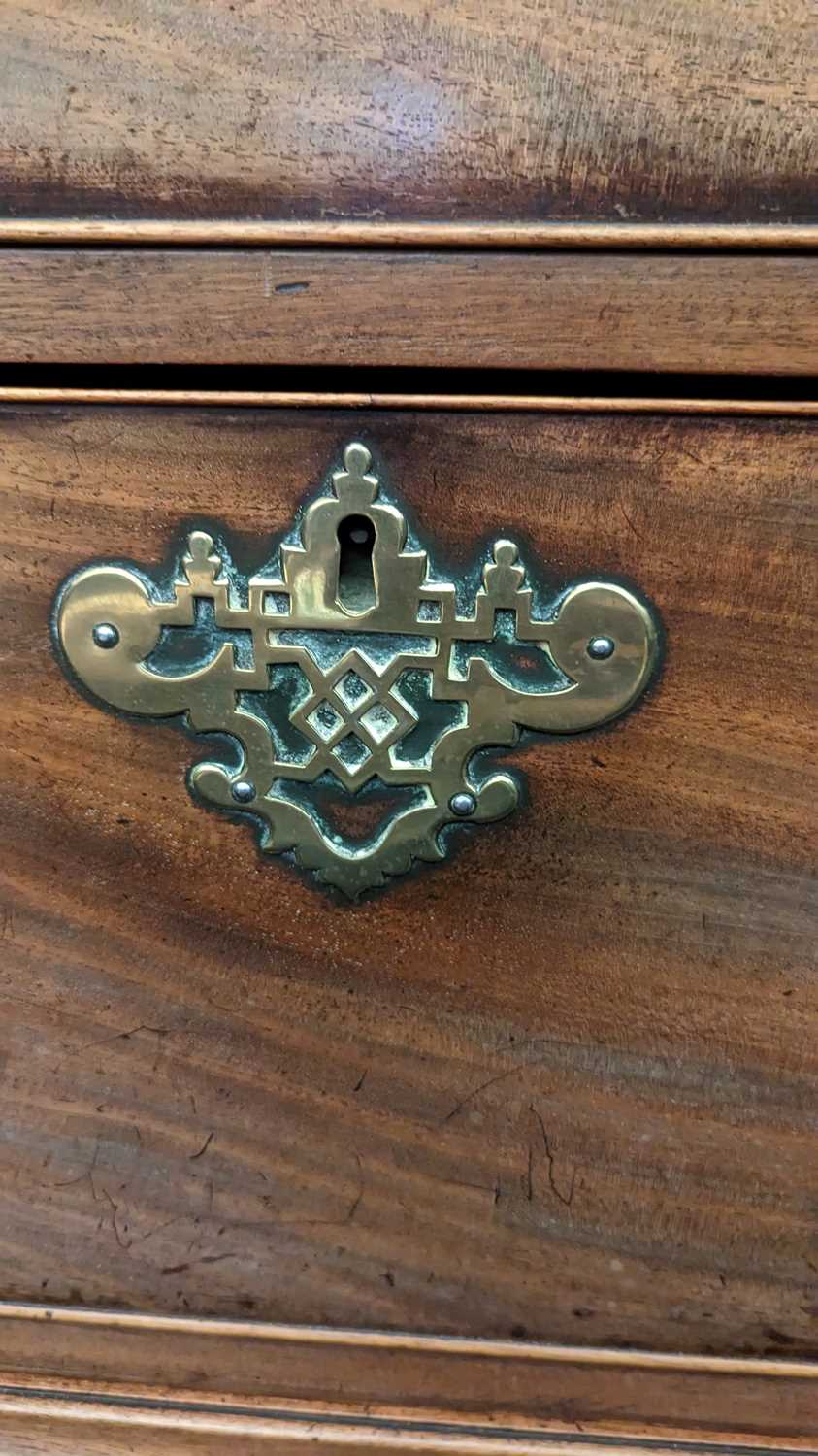 A George III mahogany chest on chest, - Image 24 of 34