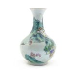 A Chinese famille rose vase,