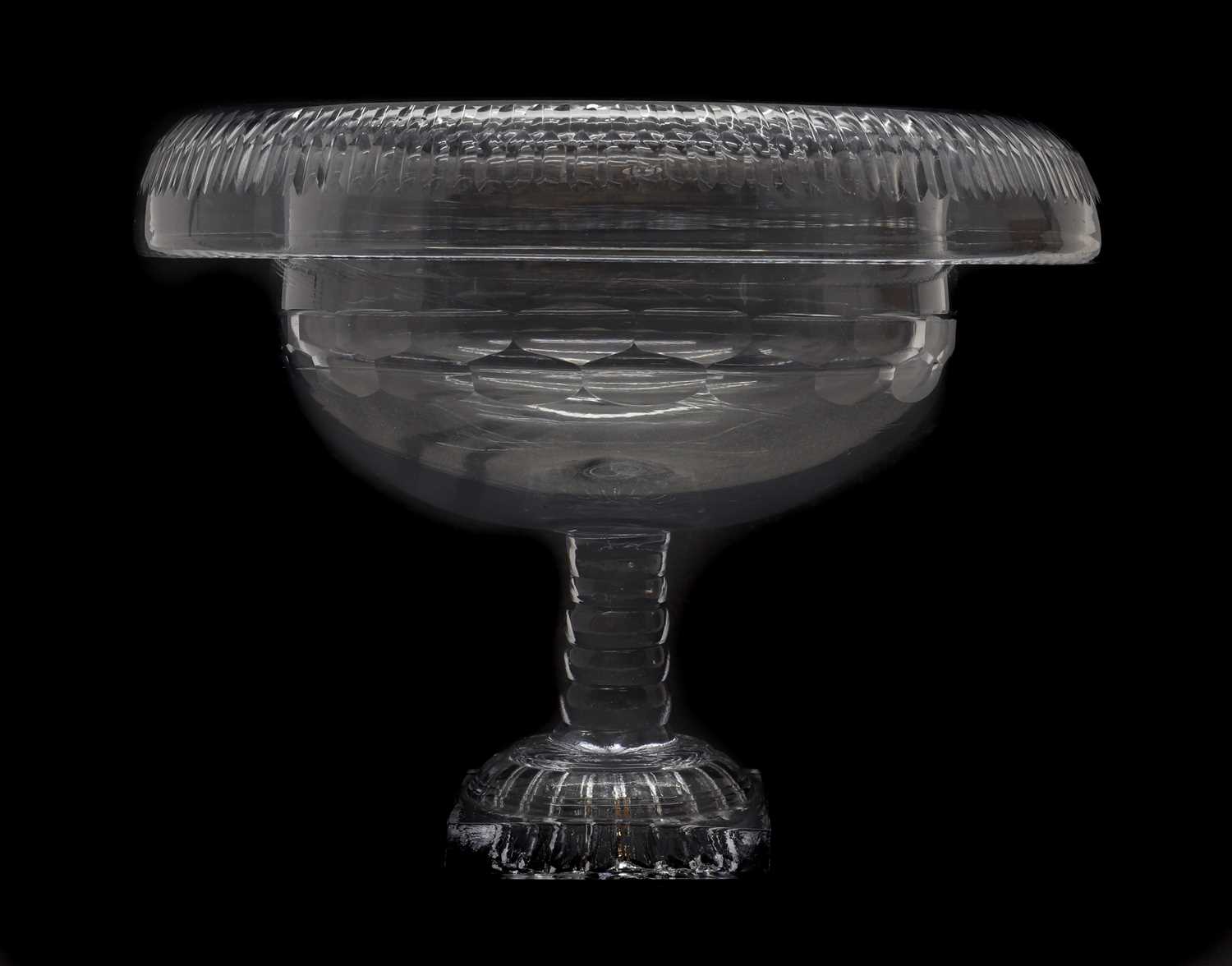 An Anglo Irish glass pedestal bowl, - Image 2 of 2