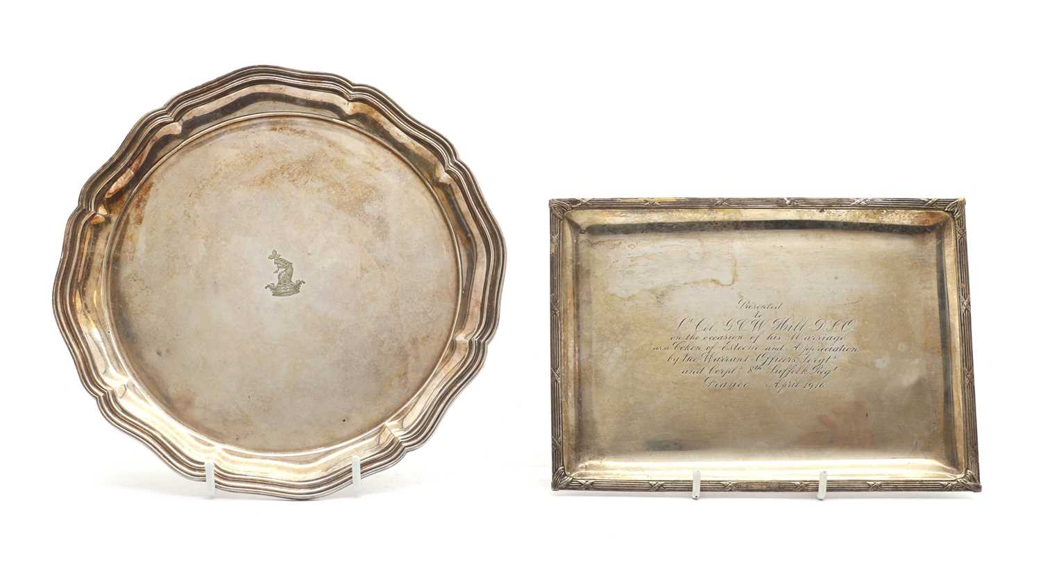 A French silver tray - Image 2 of 3