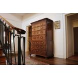 A George III mahogany chest on chest,