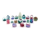 A collection of boxed Caithness glass paperweights