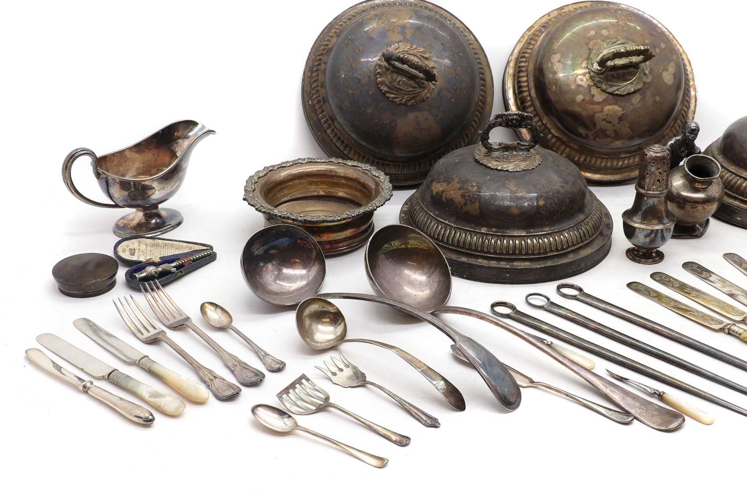 A collection of silver plated items, - Image 2 of 4