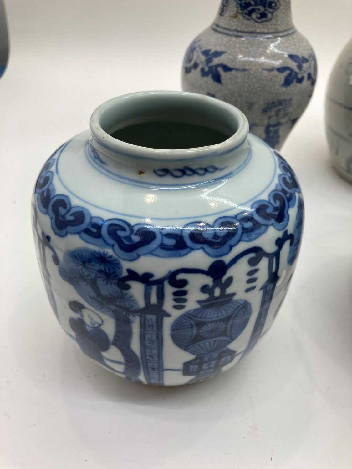 A collection of Chinese blue and white jars, - Image 22 of 46