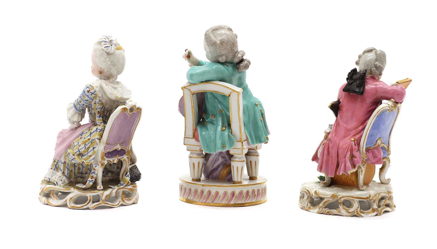 A pair of Meissen porcelain figures - Image 2 of 3