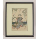 A group of four Japanese woodblock prints,