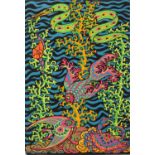 An American psychedelic blacklight poster,