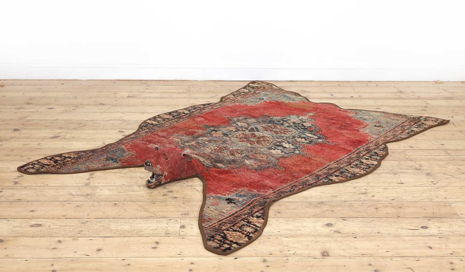 A Persian 'bear' rug,