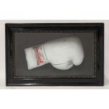 A Muhammed Ali autographed presentation glove,