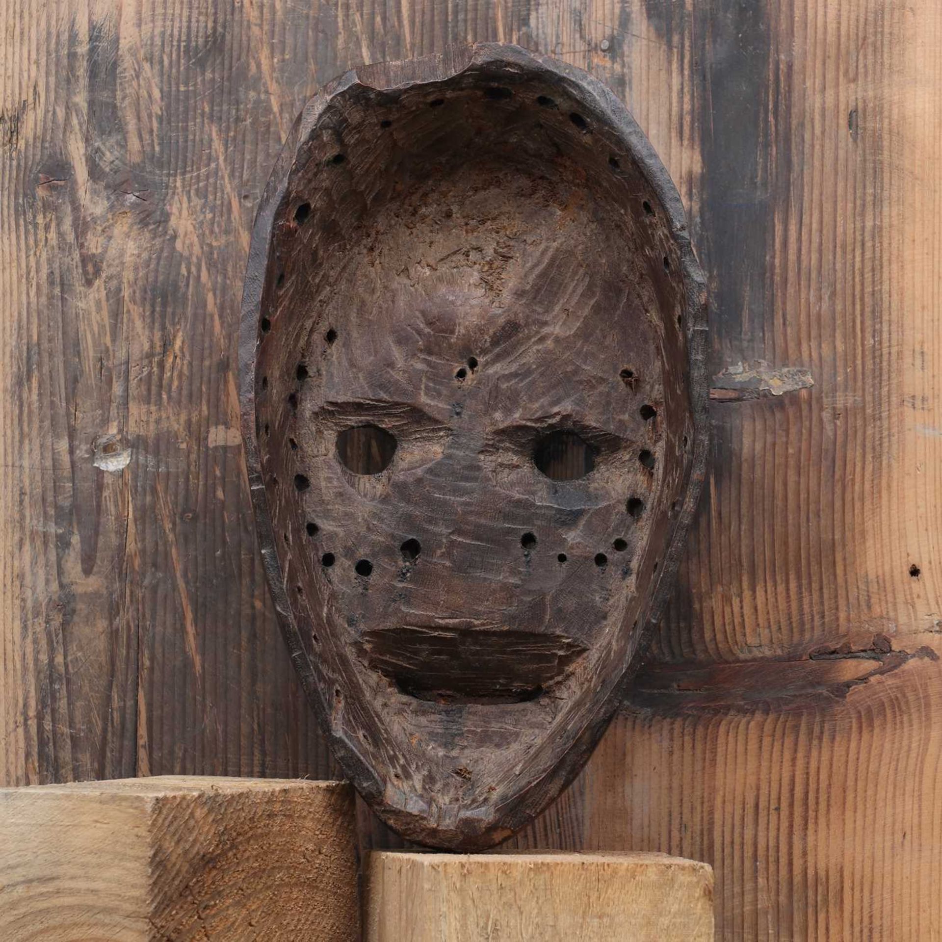 Dan society: a carved and patinated mask, - Image 3 of 3