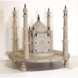 A folk art architectural model of the Taj Mahal,