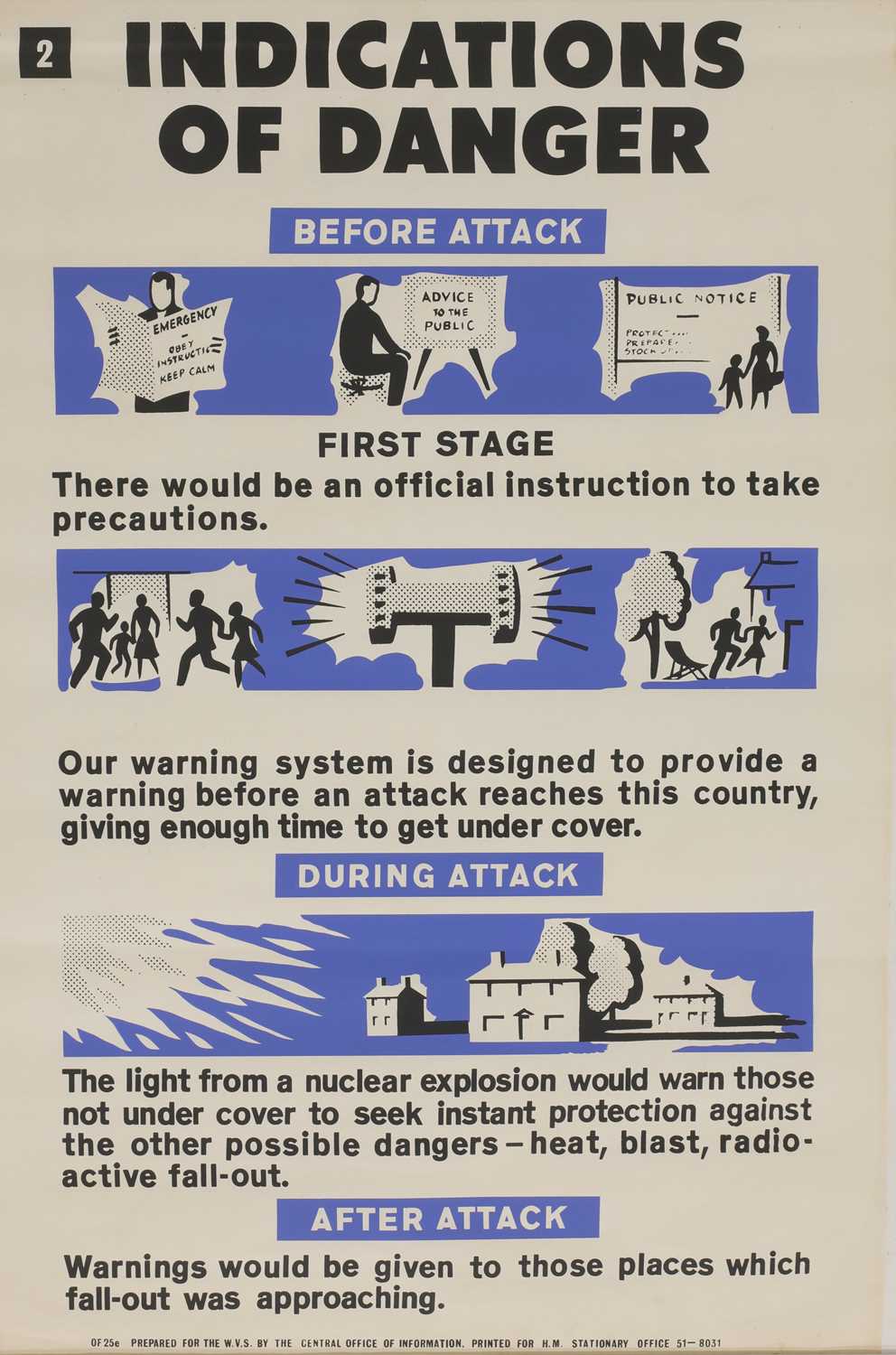 A rare set of eight Civil Defence posters, - Image 3 of 8